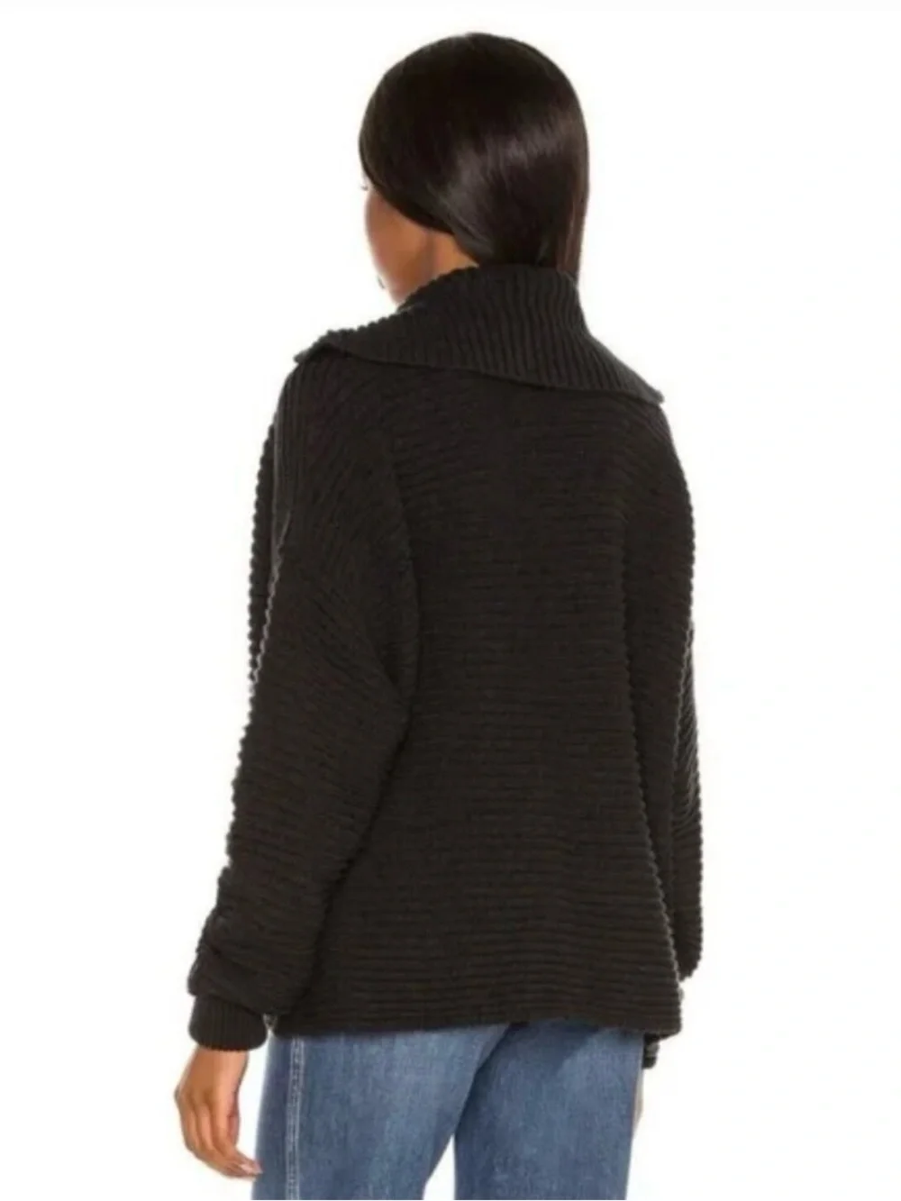 Free People Marlie deep v ribbed sweater